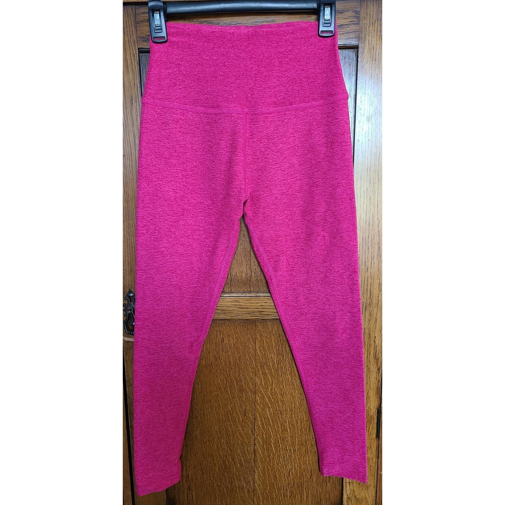 Beyond Yoga Spacedye High Waisted Midi Leggings Pink Heathered Medium